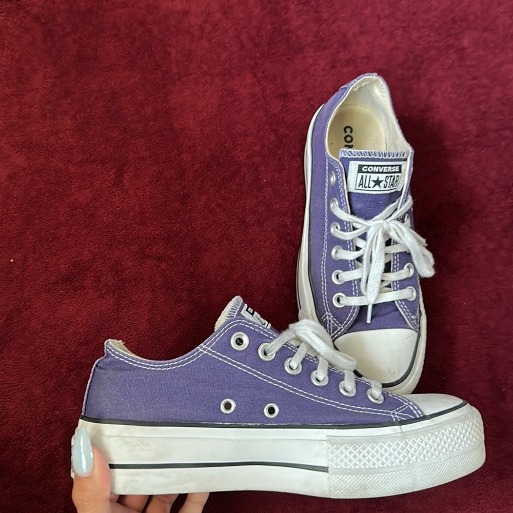 Purple Platform Converse (6.5 W)